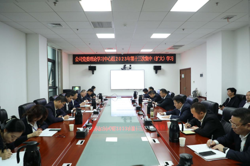 公司黨委舉行理論學習中心組2023年第十三次集中(擴大)學習