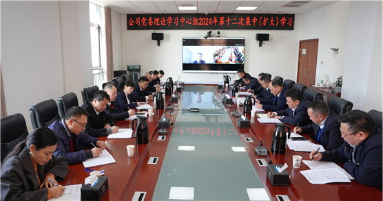 公司黨委舉行理論學習中心組2024年第十二次集中(擴大)學習